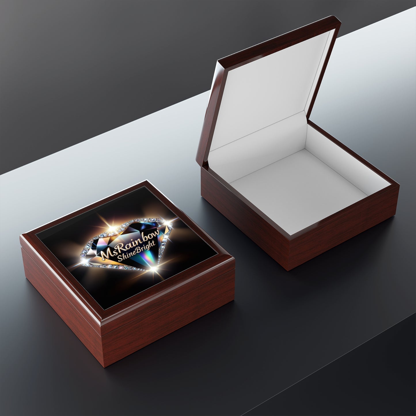 Elegant Jewelry Box with 'ShineBright' Design - Perfect Gift for Her