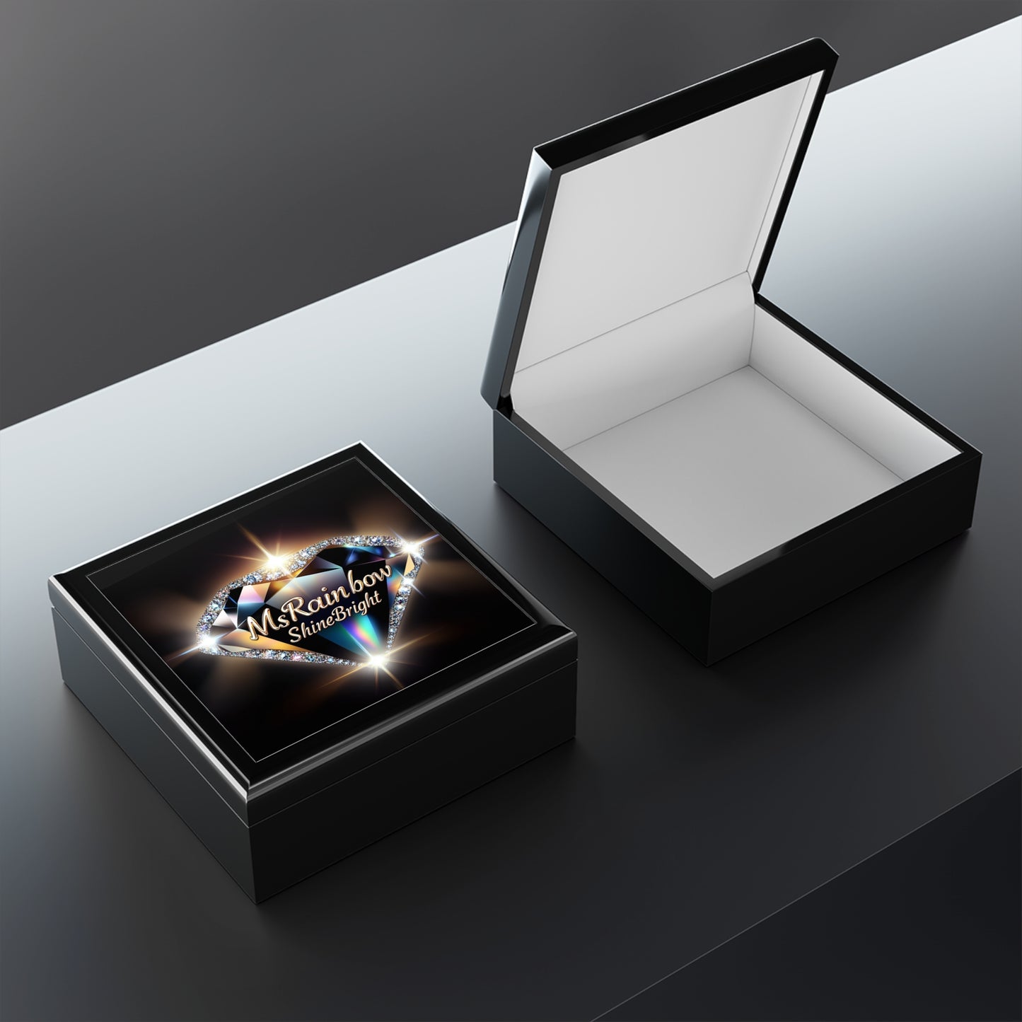 Elegant Jewelry Box with 'ShineBright' Design - Perfect Gift for Her