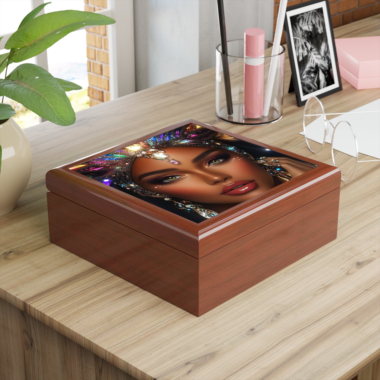 Glamorous Jewelry Box with  Ms Rainbow- Shine Bright Radiant Design