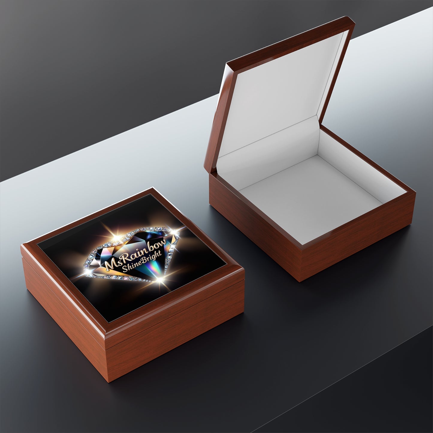 Elegant Jewelry Box with 'ShineBright' Design - Perfect Gift for Her