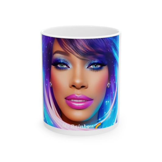 Ms Rainbow -Ceramic Mug, (11oz