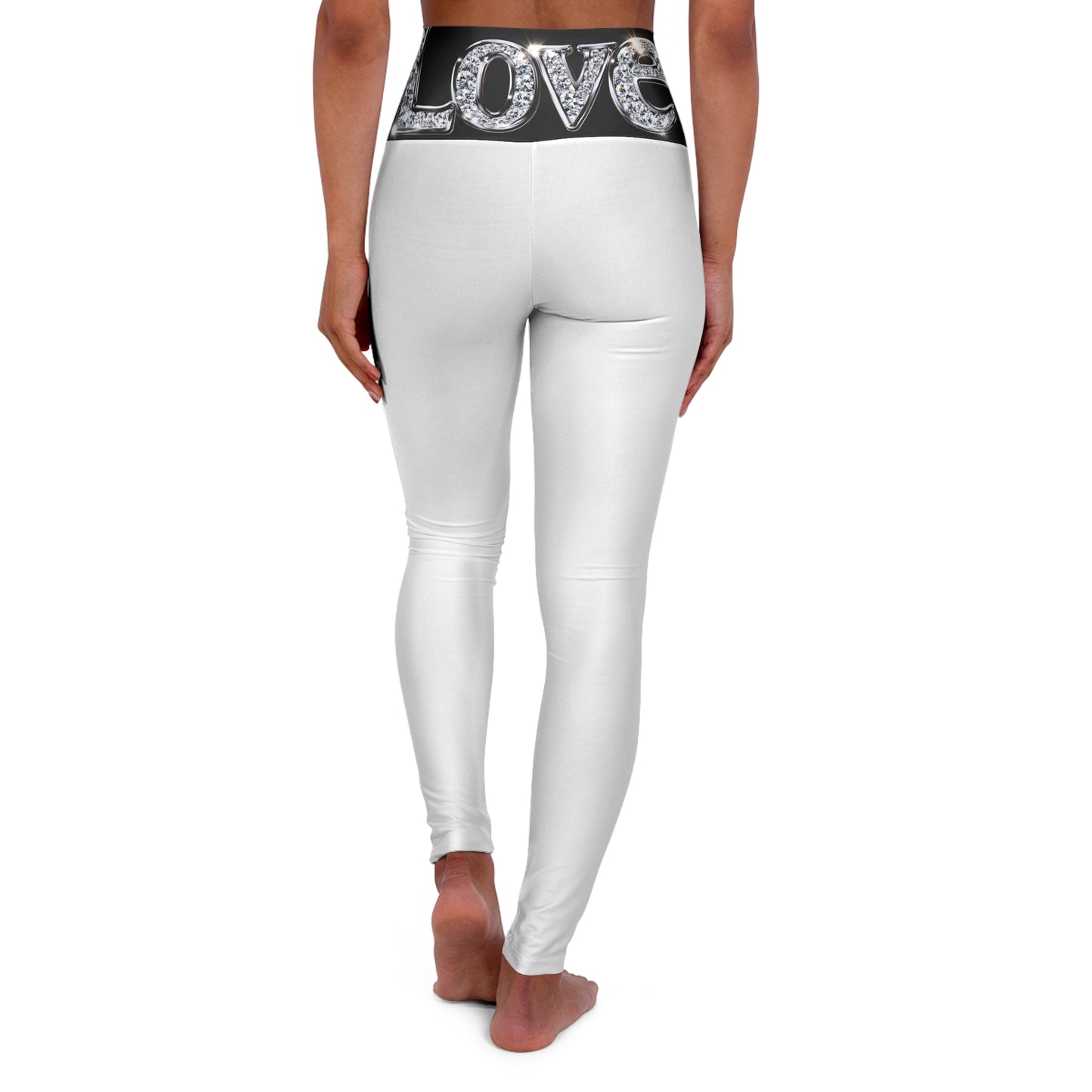 Ms Rainbow- Shine Bright Love High Waisted Yoga Leggings - Stylish, Comfortable Activewear for Fitness Enthusiasts