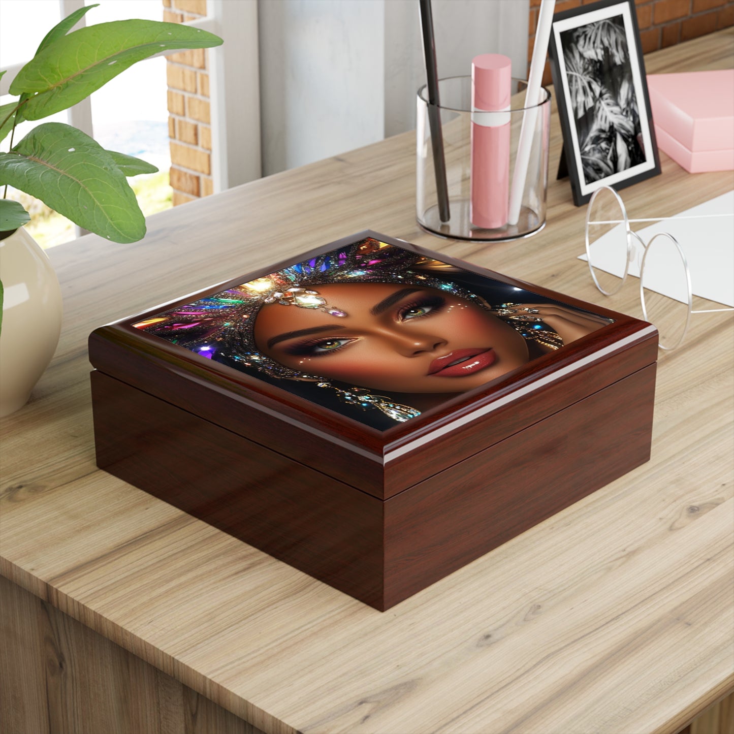 Glamorous Jewelry Box with  Ms Rainbow- Shine Bright Radiant Design